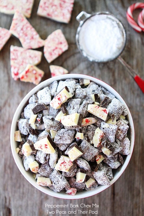 Peppermint Bark Chex Mix Recipe on twopeasandtheirpod.com Love this easy holiday treat! Peppermint Bark Chex Mix Recipe on twopeasandtheirpod.com Love this easy holiday treat!