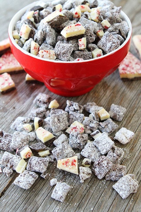 Peppermint Bark Chex Mix Recipe on twopeasandtheirpod.com Perfect treat for holiday movies and parties! Peppermint Bark Chex Mix Recipe on twopeasandtheirpod.com Perfect treat for holiday movies and parties!