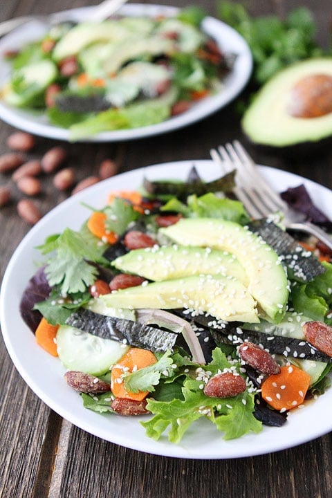 Asian Salad with Soy-Ginger Vinaigrette Recipe on twopeasandtheirpod.com #recipe Asian Salad with Soy-Ginger Vinaigrette Recipe on twopeasandtheirpod.com #recipe