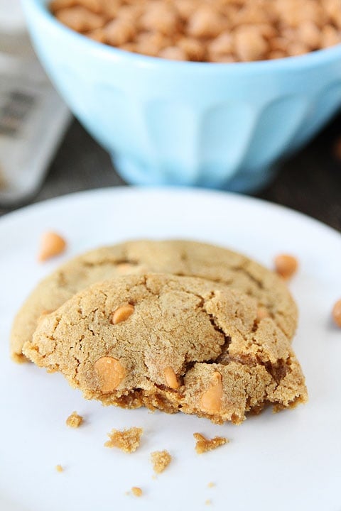 Brown Sugar Butterscotch Chip Cookie Recipe Brown Sugar Butterscotch Cookie Recipe on twopeasandtheirpod.com The PERFECT cookie!
