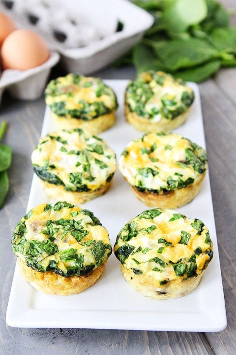 Egg Muffins with Sausage, Spinach, and Cheese Recipe on twopeasandtheirpod.com Egg Muffins with Sausage, Spinach, and Cheese Recipe on twopeasandtheirpod.com A fun and delicious breakfast!