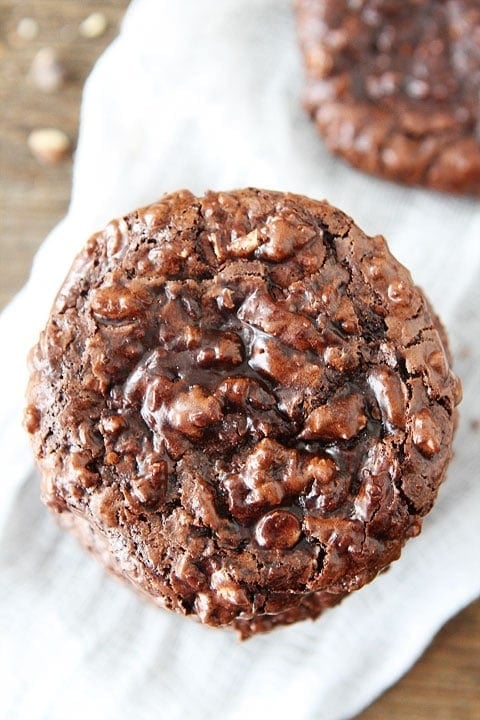 Gluten free chocolate cookies out of the oven