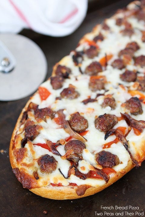Easy French Bread Pizza Recipe Hot Homemade French Bread Pizza