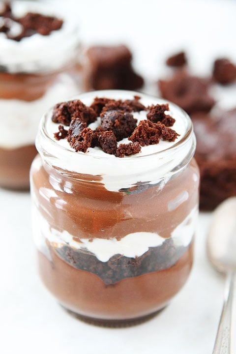 Chocolate Mousse Brownie Trifle Recipe | Two Peas and Their Pod Chocolate Mousse Brownie Trifle Recipe on twopeasandtheirpod.com