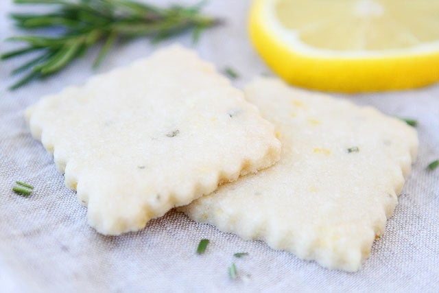 Lemon Rosemary Shortbread Cookie Recipe Lemon Rosemary Shortbread Cookie Recipe on twopeasandtheirpod.com Always a favorite!