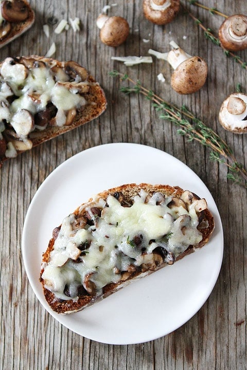 Roasted Mushroom and Gruyere Toasts Recipe Roasted Mushroom and Gruyere Toasts Recipe on twopeasandtheirpod.com Love this easy recipe!
