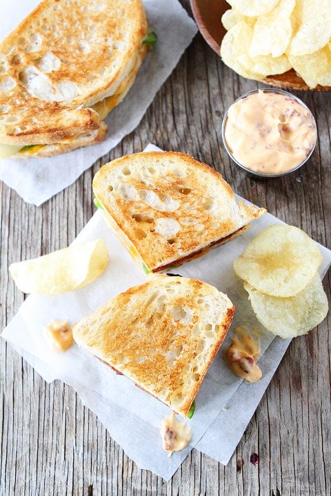 Chorizo Grilled Cheese with Chipotle Mayo Recipe Chorizo Grilled Cheese with Chipotle Mayo Recipe on twopeasandtheirpod.com This grilled cheese sandwich is a winner!