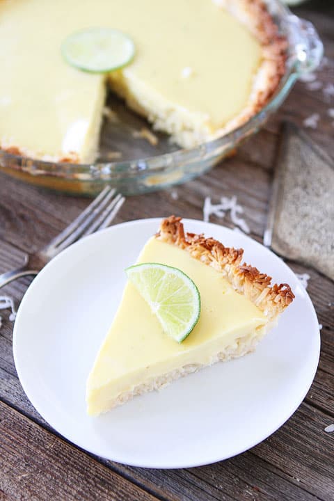 Key Lime Pie with Coconut Macaroon Crust Recipe Key Lime Pie with Coconut Macaroon Crust Recipe on twopeasandtheirpod.com. Love this key lime pie recipe!