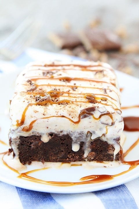 Toffee Ice Cream Brownie Bars Recipe on twopeasandtheirpod.com. Hands down the BEST dessert you will eat all summer! Toffee Ice Cream Brownie Bars Recipe on twopeasandtheirpod.com. Hands down the BEST dessert you will eat all summer!