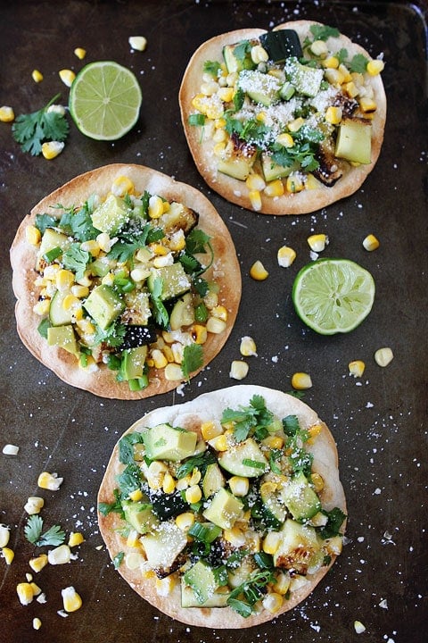 Grilled Zucchini and Corn Tostadas Recipe Grilled Zucchini and Corn Tostadas Recipe on twopeasandtheirpod.com Love this simple, fresh, and healthy recipe!