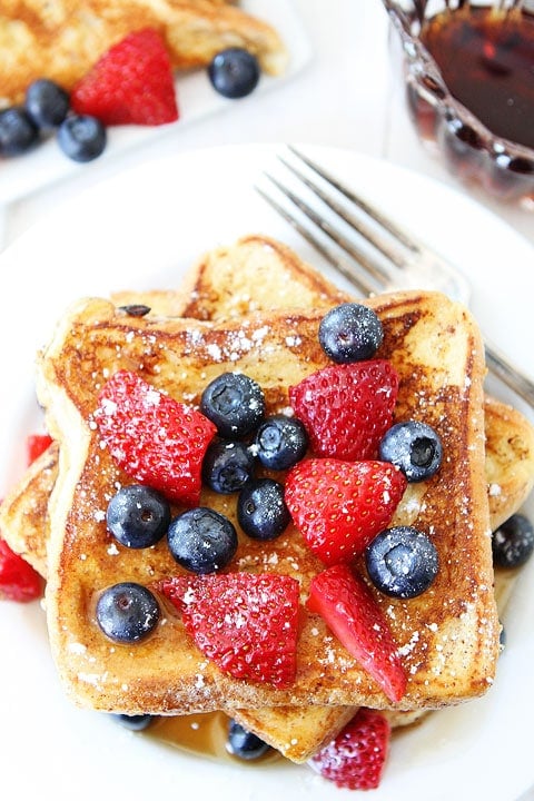 Ice Cream French Toast Recipe Ice Cream French Toast Recipe on twopeasandtheirpod.com Our favorite French toast recipe! Ice cream is the secret ingredient!