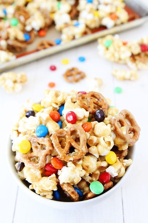 Sweet and Salty Marshmallow Popcorn Recipe on twopeasandtheirpod.com Love this sweet and salty snack! It's easy to make too! Sweet and Salty Marshmallow Popcorn Recipe on twopeasandtheirpod.com