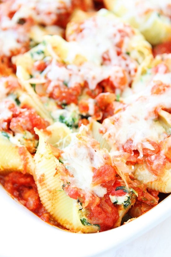 Roasted Vegetable Stuffed Shells Recipe on twopeasandtheirpod.com Everyone loves this simple pasta dish! Roasted Vegetable Stuffed Shells Recipe on twopeasandtheirpod.com