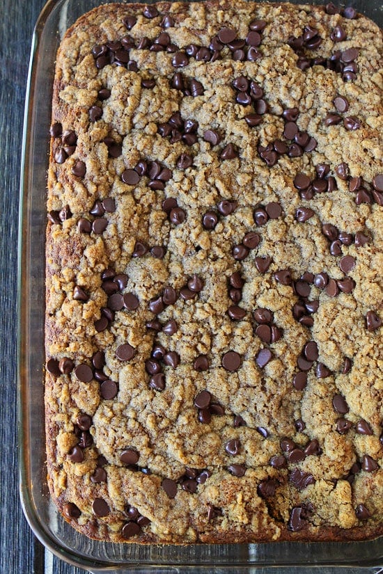 Pumpkin Chocolate Chip Streusel Cake Recipe on twopeasandtheirpod.com The BEST pumpkin cake and it's easy to make too! #pumpkin #cake Pumpkin Chocolate Chip Streusel Cake Recipe on twopeasandtheirpod.com
