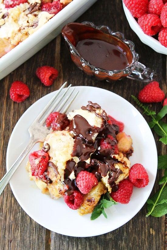 Raspberry Chocolate Bread Pudding Recipe on twopeasandtheirpod.com Raspberry Chocolate Bread Pudding Recipe on twopeasandtheirpod.com Love this decadent bread pudding recipe!