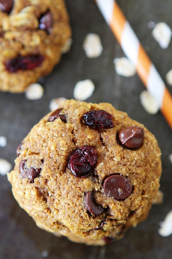Vegan Pumpkin Breakfast Cookies on twopeasandtheirpod.com Love these healthy cookies! #recipe #cookies #pumpkin Vegan Pumpkin Breakfast Cookie Recipe