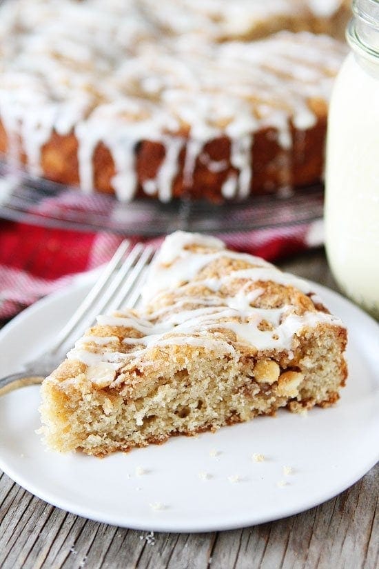 Eggnog White Chocolate Streusel Cake Recipe on twopeasandtheirpod.com Eggnog fans will go crazy for this cake. It is SO good! Eggnog White Chocolate Streusel Cake Recipe on twopeasandtheirpod.com