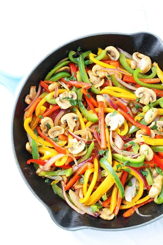Fajita Quinoa Bowls Recipe on twopeasandtheirpod.com If you like fajitas, you will love these fajita bowls! Fajita Quinoa Bowls Recipe