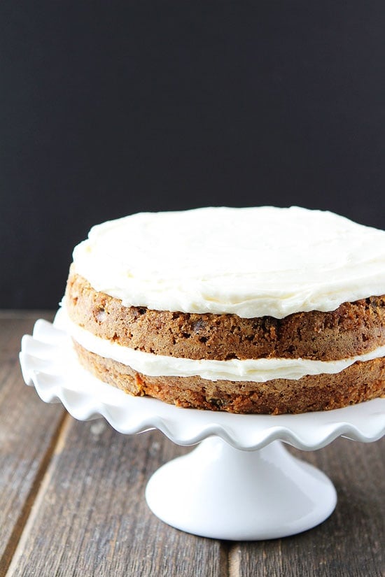 Carrot Cake Recipe on twopeasandtheirpod.com This easy carrot cake is SO good! It is perfect for Easter dessert! Carrot Cake Recipe