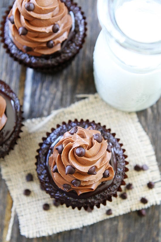 Ultimate Chocolate Cupcake Recipe on twopeasandtheirpod.com The BEST chocolate cupcake you will ever eat. These cupcakes are amazing! Chocolate Cupcake Recipe for the Best chocolate cupcakes