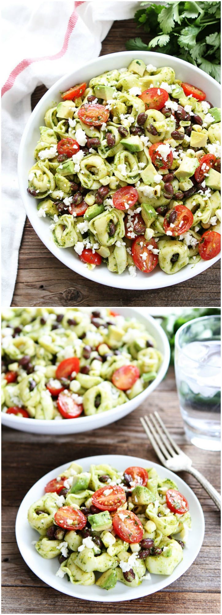 Mexican Tortellini Salad Recipe on twopeasandtheirpod.com This salad is always a favorite at potlucks and parties!