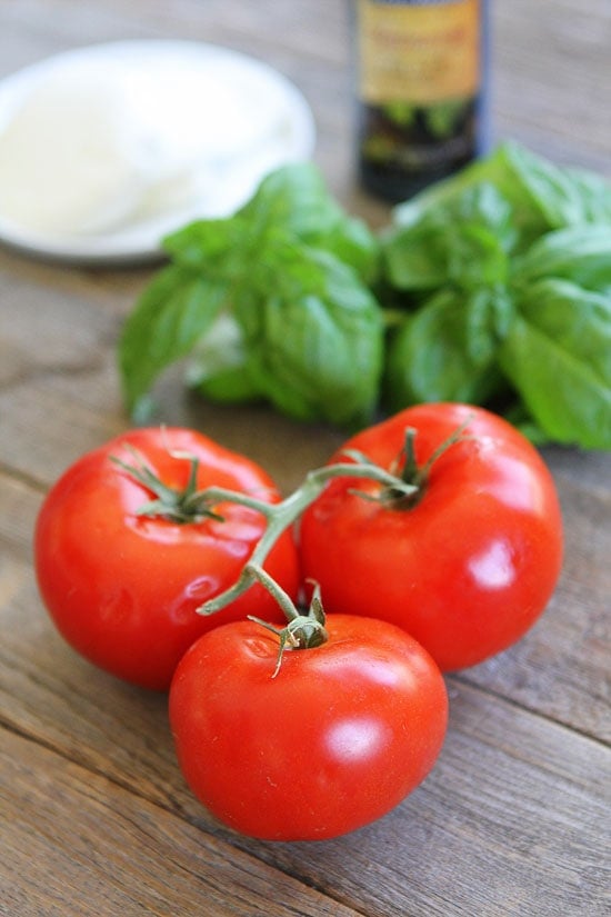 Bacon Caprese Sandwich Recipe on twopeasandtheirpod.com Fresh mozzarella, tomatoes and basil for Caprese Sandwich