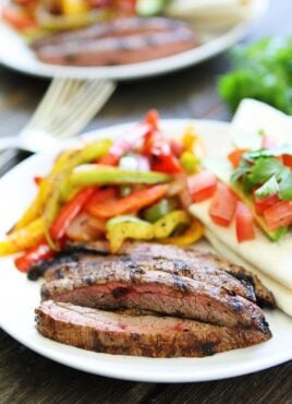 Steak Fajitas made on the grill