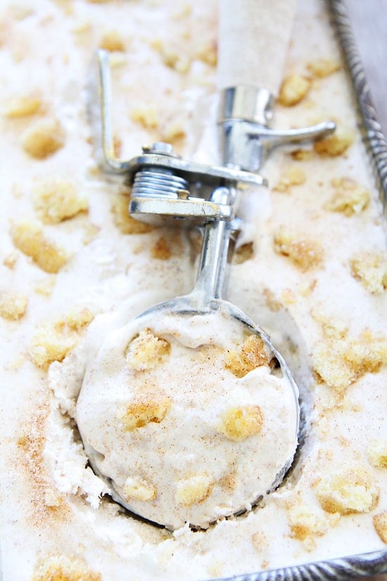 No Churn Cinnamon Snickerdoodle Ice Cream Recipe