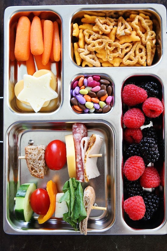 Sandwich on a Stick Recipes on twopeasandtheirpod.com Fun for school lunches! Sandwich on a Stick Recipes