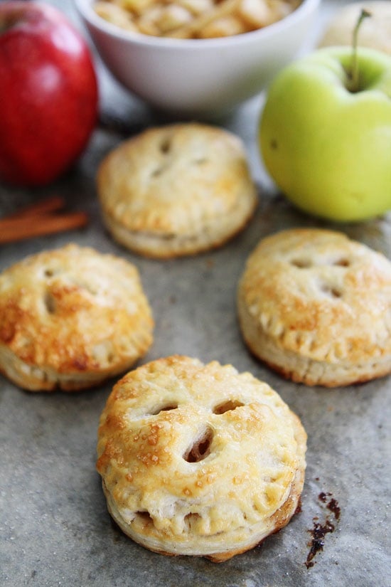 Apple Hand Pies Recipe on twopeasandtheirpod.com Apple pies that you can eat with your hands! These mini pies are fun and delicious! Apple Hand Pies Recipe