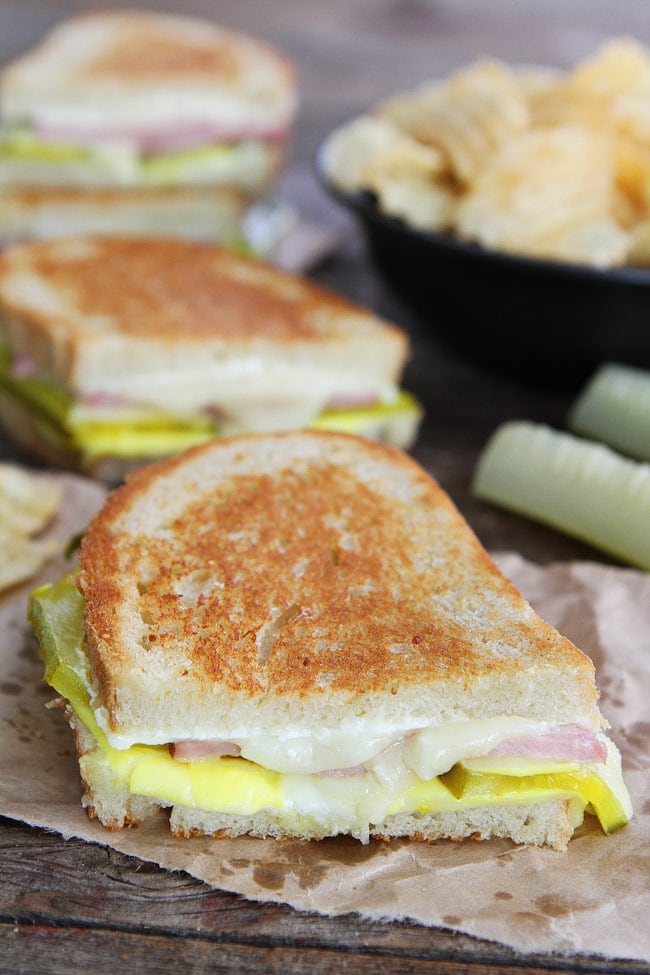 Dill Pickle Wrap Grilled Cheese Recipe on twopeasandtheirpod.com If you like the classic dill pickle wraps, you will LOVE this grilled cheese! Dill Pickle Wrap Grilled Cheese Recipe