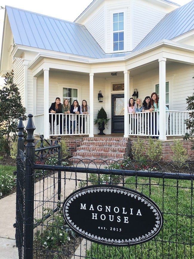 Get a full tour of Fixer Upper's Magnolia House on twopeasandtheirpod.com Magnolia House