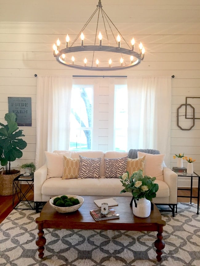 Get a full tour of Chip and Joanna's vacation home, The Magnolia House on twopeasandtheirpod.com The Magnolia House on Fixer Upper
