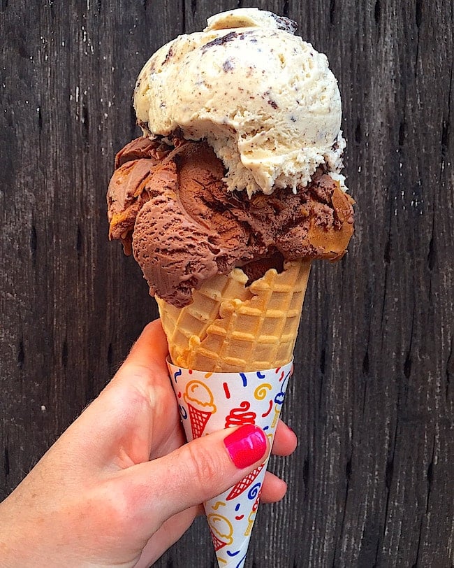 Ice Cream Alley in McCall, Idaho on twopeasandtheirpod.com The BEST ice cream with HUGE scoops! McCall, Idaho