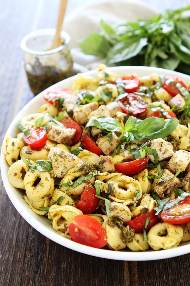 Chicken Pesto Tortellini Recipe with only six ingredients