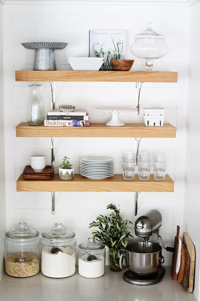The perfect white kitchen on twopeasandtheirpod.com You will love everything about this kitchen. It is dreamy! White Kitchen