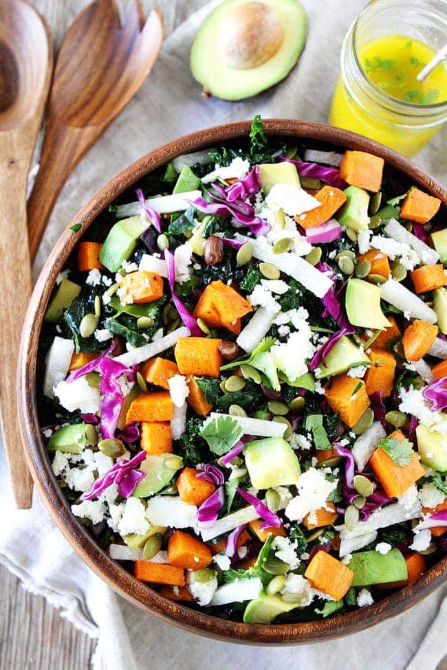 Sweet Potato and Black Bean Kale Salad Recipe