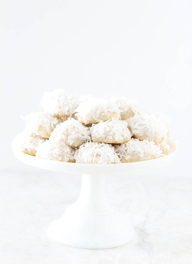 Lime Coconut Snowballs on twopeasandtheirpod.com These cookies are the BEST! The coconut lime combo is perfection! Lime Coconut Snowball Cookie Recipe
