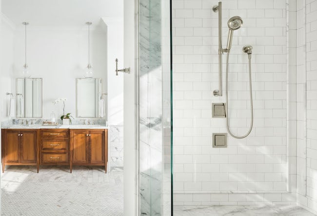 Master Bathroom Tour on twopeasandtheirpod.com Master Bathroom Tour
