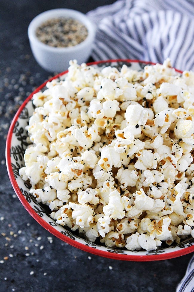 popcorn in bowl.