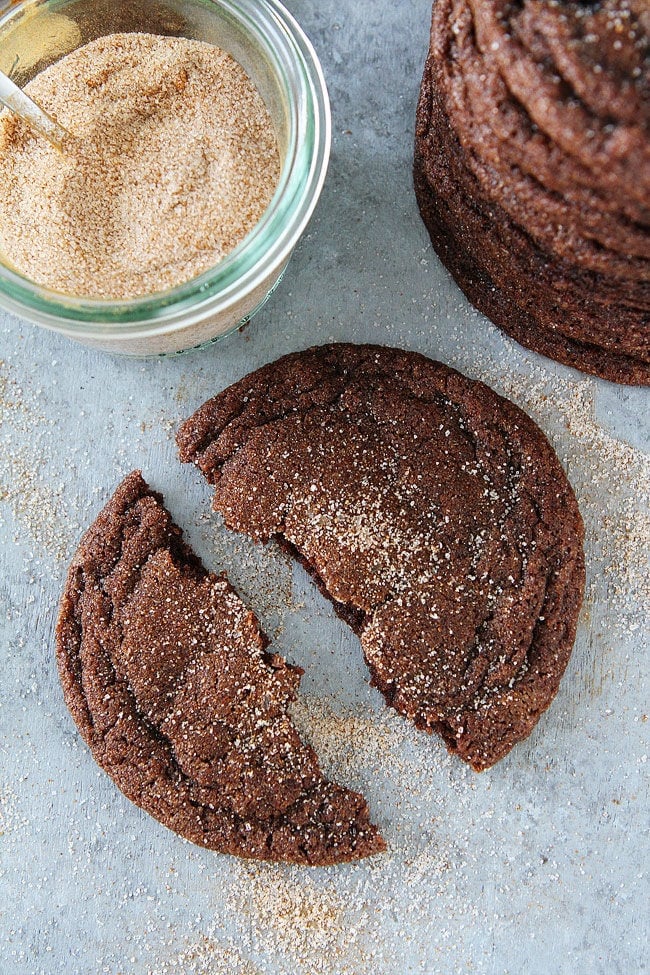 Chocolate Snickerdoodle Cookies will remind you of the classic snickerdoodle cookies but chocolate and that is a very good thing! #chocolate #snickerdoodles #cookies #cookierecipe Chocolate Snickerdoodle Cookie Recipe