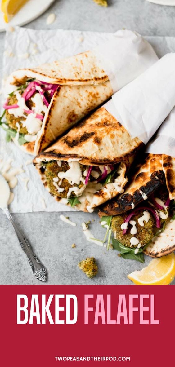 The BEST Falafel Recipe and it's easy to make at home! #vegan #vegetarian #healthyrecipe #healthyeating #falafel #glutenfree