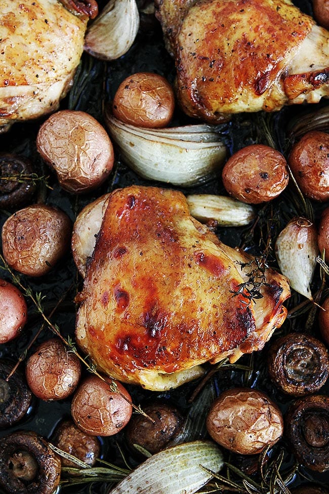 Sheet Pan Balsamic Chicken Dinner
