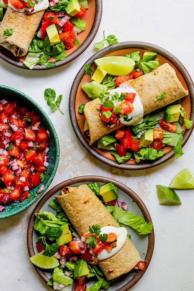 Green Chile Chicken Chimichangas