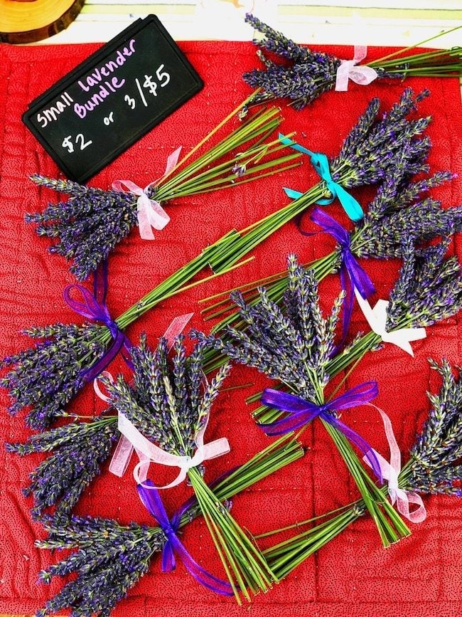 McCall Idaho farmers market lavender