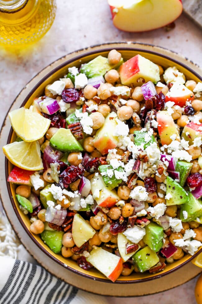 healthy chickpea salad
