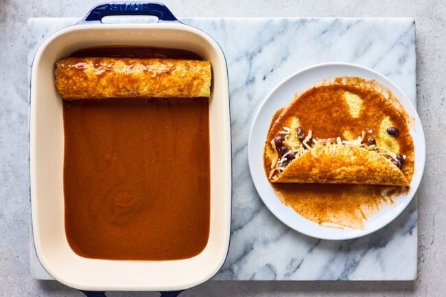 how to make black bean enchiladas