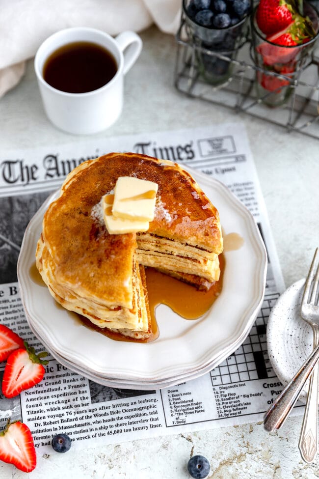 best buttermilk pancakes with maple syrup