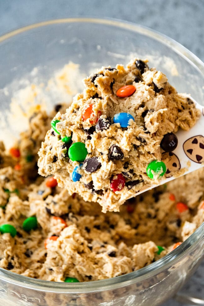 monster cookie bar dough