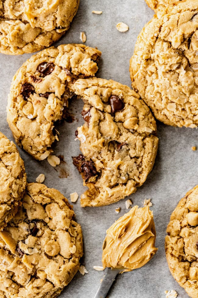 best peanut butter oatmeal chocolate chip cookies